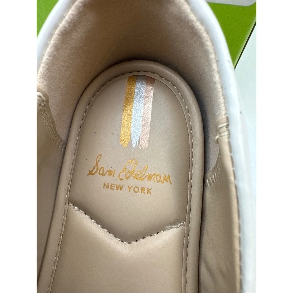 Sam Edelman Kids White Lug Sole‎ Horsebit Loafers Chunky Slip On Shoes